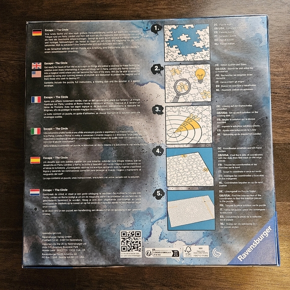 NWT Ravensburger Escape The Circle Paris Puzzle - 919 Pieces - Picture 2 of 3